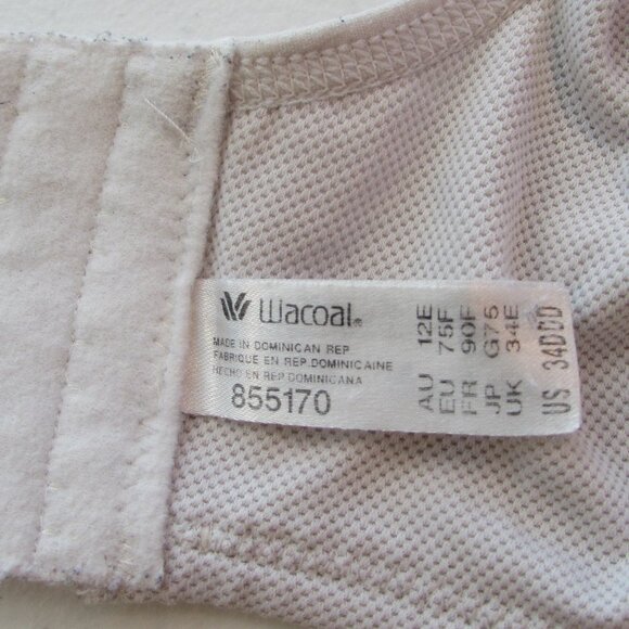 Wacoal Simone 855170 Off White Sports Bra 34DDD - Picture 4 of 14
